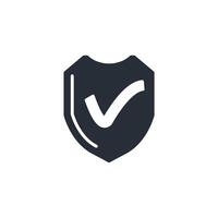 protection black icons stroke vector