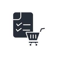 purchase order icons sign for use vector