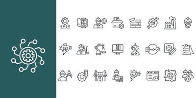 engineering set style vector