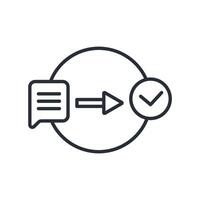 problem solving icons stroke linear vector