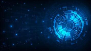 Digital technology interface design vector