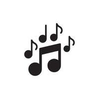 Music Notes Icon Isolated on White Background vector