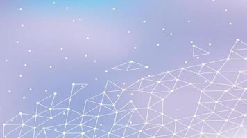 Geometric mesh pattern, airy white lines, tech-inspired art, seamless digital background, pastel decor. vector