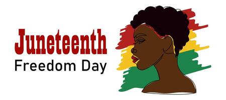 Celebrating Juneteenth Freedom Day with cultural pride and awareness through art and community reflection vector