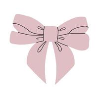 An Elegant Pink Bow Illustration Perfect for Various Design Projects and Inspirations vector