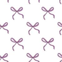 An Elegant Pattern of Purple Ribbons Set Against a Clean and Bright White Background vector