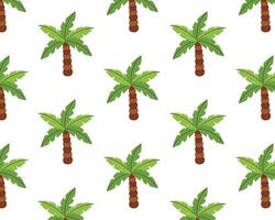 Seamless pattern of palm trees vector
