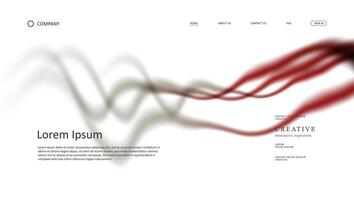 Creative web design template example vector
