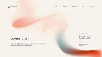 Creative website design with fluid visuals vector