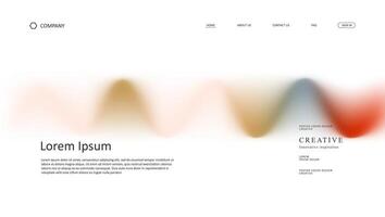 landing page abstract wave gradient mesh vector