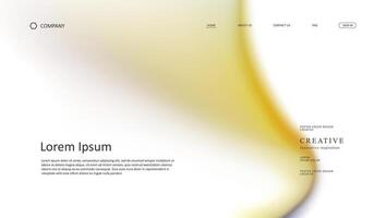 Abstract wave futuristic of landing page. retro gradient mesh website vector