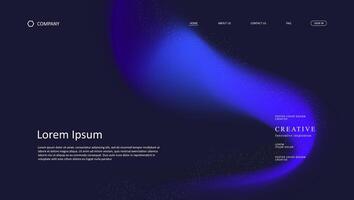 abstract design landing page vector