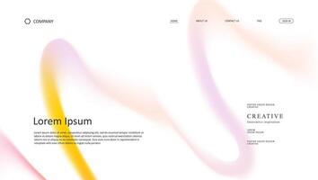 landing page abstract wave vector