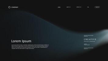 Abstract wave futuristic of landing page. retro gradient mesh website design background vector