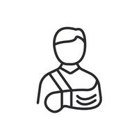 wounded icons isolated on White vector