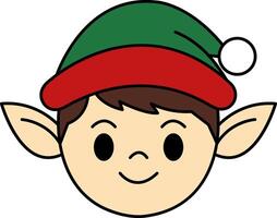 isolate illustration of an elf vector