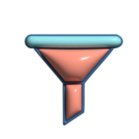 Adorable 3D Data Filtering and Optimization Symbols png