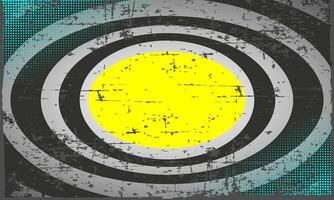 Comic book oval geometry isolated on dirty grey background with grunge, geometry, halftone effect style for manga speed frame, superhero action, banner event vector