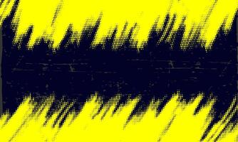 Halftone dots yellow color pattern gradient grunge texture with dark blue background. Dot pop art comic sport style illustration. modern background vector