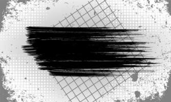 Comic book speed lines isolated on dirty grey background with grunge, geometry, halftone and black stripe effect style for manga speed frame, superhero action, banner event vector