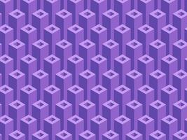 Purple Isometric Geometric Pattern-Modern 3D Abstract Design Background vector