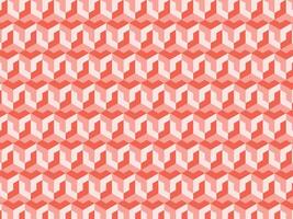 Isometric Red Geometric Pattern Background-Modern Abstract Design vector