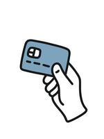 card payment transaction, online card purchase vector