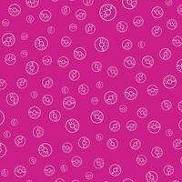 Fast food donut pattern. Restaurant menu background. vector