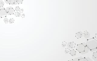 Abstract hexagonal white background design. illustration vector