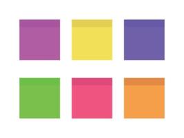 Sticky note or post it reminder. . vector