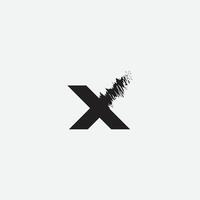 Letter X logo design vector