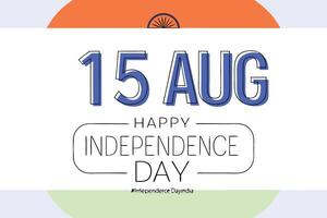 A vibrant digital graphic design commemorating india s independence day featuring patriotic colors and imagery vector