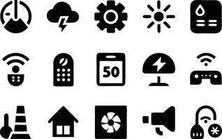 Air quality outline icons set isolated on transparent background vector