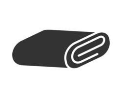 Folded material illustration, isolated. Symbolizes layers, depth, or potential. Great for textile, packaging, design, or abstract concepts. Adaptable graphic. vector