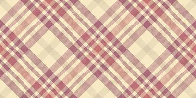 Elegant muted pink and beige plaid pattern. Perfect for textile design, fashion, or website backgrounds. This seamless texture evokes a feeling of warmth and understated sophistication. vector