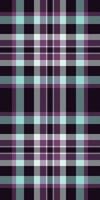 Scarf seamless texture background, geometrical fabric tartan pattern. Form plaid textile check in black and magenta colors. vector