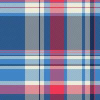 Vibrant plaid pattern in blues, pinks, and creams. Perfect for textile designs, website backgrounds, or fashionrelated projects. vector