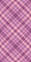 Perfection pattern seamless, trend fabric background textile. Luxury check texture tartan plaid in pink and light colors. vector