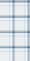 Detailed background textile tartan, minimalist plaid seamless . Wedding texture fabric pattern check in white and blue colors. vector