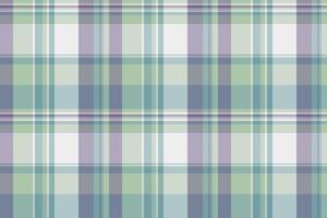 Soft plaid pattern with overlapping stripes, perfect for backgrounds, textiles, or designs needing a subtle, woven texture. Calming colors evoke tranquility. vector