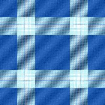 Cool blue and light blue plaid pattern. Elegant, versatile design perfect for textile prints, web backgrounds, or fashion projects. Clean lines and subtle texture create a sophisticated look. vector