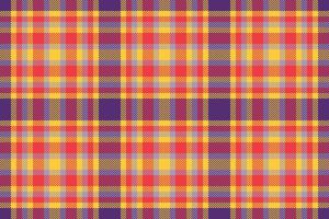 Vibrant, detailed plaid pattern. Excellent for fashion, textiles, backgrounds. The colorful check design adds warmth and texture. Perfect for graphic design. vector