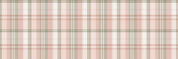 Rich tartan fabric, sixties textile pattern check. Ceremony plaid texture background seamless in light and white colors. vector