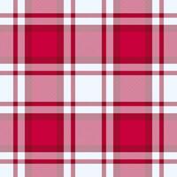 Elegant red and white plaid pattern. Perfect for textile design, backgrounds, or website layouts. This classic, versatile check offers a timeless aesthetic, evoking feelings of warmth and tradition. vector