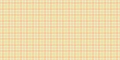 Jersey plaid pattern tartan, purity background textile texture. Sensual check seamless fabric in light and navajo white colors. vector