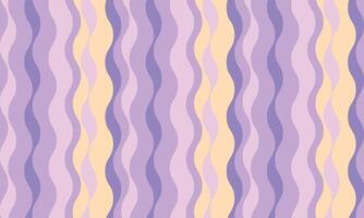 Abstract wavy lines in pastel purple and yellow create a calming, seamless pattern. Ideal for backgrounds, textiles, website design, and more. Evokes feelings of serenity and fluidity. vector