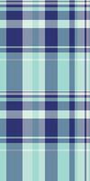 Faded plaid tartan fabric, menswear background texture . 40s seamless textile pattern check in light and cyan colors. vector
