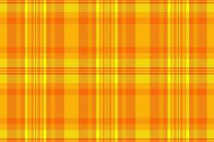 Vibrant orange and yellow plaid pattern. Perfect for textile designs, website backgrounds, or autumnal projects. This cheerful, energetic texture evokes warmth and happiness. vector