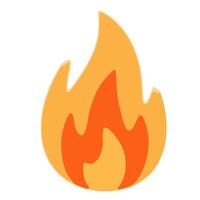 Minimal yellow flame design frame vector
