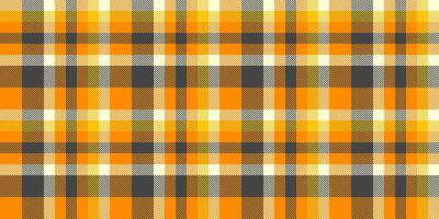Vibrant autumnal plaid pattern in warm oranges, golds, and charcoal grey. Perfect for fallthemed designs, textiles, websites, and packaging. vector